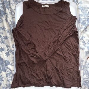 Sunnyside cut off shoulder long sleeve